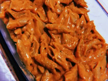 Macarrão com mussarela na panela de pressão