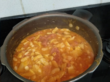 Dobradinha com feijão branco