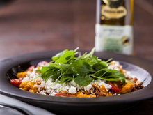 Salada de abóbora com queijo de cabra