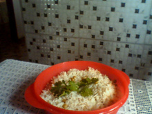 Arroz com ervilha