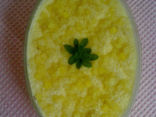 Mousse de abacaxi de baixa caloria