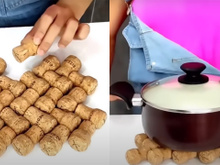 Com quantos anos você descobriu que a rolha de vinho é um material perfeito para fazer um descanso de panela?