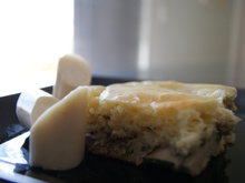Bolo salgado de palmito e atum