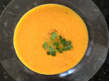 Creme delicioso de cenoura e batata