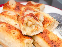 Pão recheado na air fryer