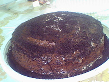 Bolo gelado de chocolate