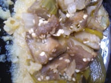 Jiló com batata doce