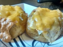 Batata inglesa recheada