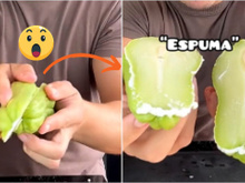 "Não sei que bruxaria é essa": truque simples para o chuchu não grudar na mão