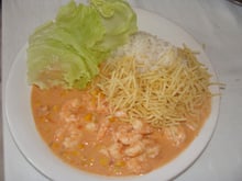 Estrogonofe de camarão prático