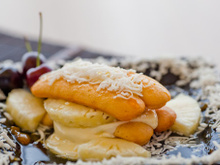 Pavê com abacaxi e coco