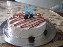 Bolo de doce de Leite com Ameixa