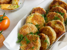 Abobrinha empanada suculenta e crocante (NÃO É FRITA!): receita sem farinha de trigo e modo de preparo saudável fica pronta em 10 minutos na airfryer