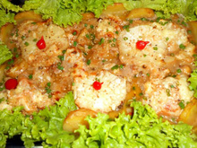 Frango tropical com abacaxi