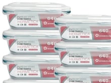 Dieta em dia: kit com 10 potes de vidro ajuda a deixar as refeições prontas para a semana e está com 55% de desconto