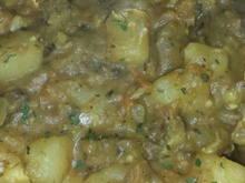 Carne ao curry deliciosa