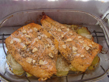 Salmão assado