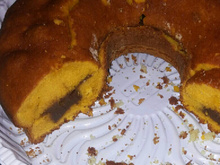 Bolo de cenoura trufado