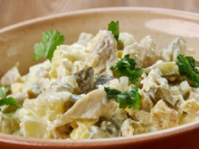 Há 3 dias repito essa receita de salada que achei em uma velha revista de culinária: simples e deliciosa, já quero mais!