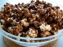 Pipoca de chocolate de microondas