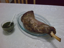 Paleta de carneiro assada