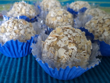 Brigadeiro branco de aveia