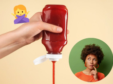 Com quantos anos você descobriu que é assim que se usa a bisnaga de ketchup e mostarda?