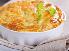 Suflê de chuchu delicioso