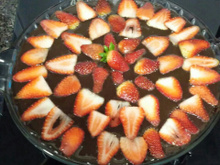 Sobremesa com morangos