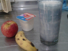 Vitamina de banana e iogurte (cremosa)