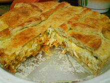 Torta salgada 2 recheios