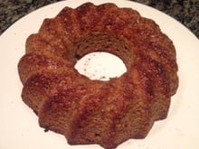 Bolo de aveia com banana sem açúcar