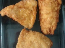 Frango empanado assado