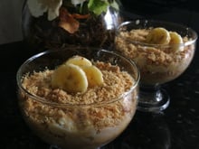Doce de banana com bolacha de leite