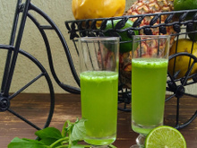 Frozen de cachaça limão e manjericão