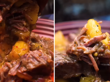 Desmancha na panela e derrete na boca: carne com mandioca na panela de pressão fácil de fazer (difícil é esperar o dia seguinte, quando ela fica ainda mais gostosa!)