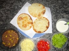 Taco Americano com massa de pastel