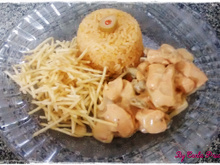 Isca de frango ao molho de mostarda