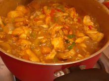 Frango xadrez com amendoim torrado