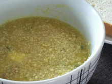 Sopa creme de batata salsa/mandioquinha