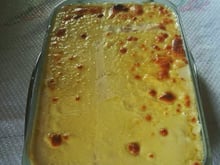Pão quente com creme de cebola
