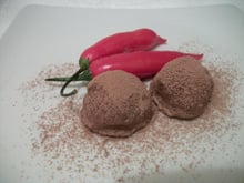 Trufa de chocolate com pimenta