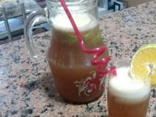 Chá mate com laranja