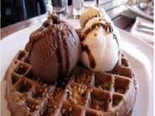 Waffle de chocolate
