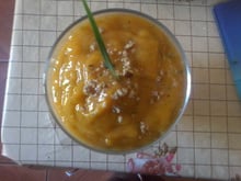 Sorvete natural de manga e mamão (detox)