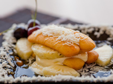 Pavê de abacaxi véu de noiva