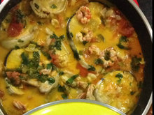 Moqueca de pintado com camarão