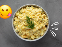 A salada de ovo de 3 ingredientes que faço toda semana: não poderia ser mais fácil e pode comer em até  cinco dias