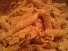 Macarrao com molho branco especial