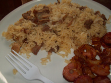 Arroz de churrasco de domingo